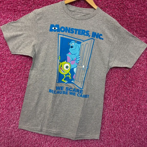 Monsters Inc Mike & Sully Disney Pixar Animated Movie Tee M - Image 3