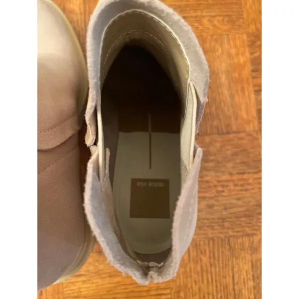 Dolce Vita platform suede booties tan size 9 - Image 5