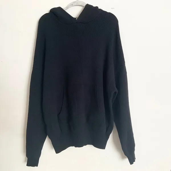 Alo Yoga Scholar Hooded Sweater Black M - Image 2