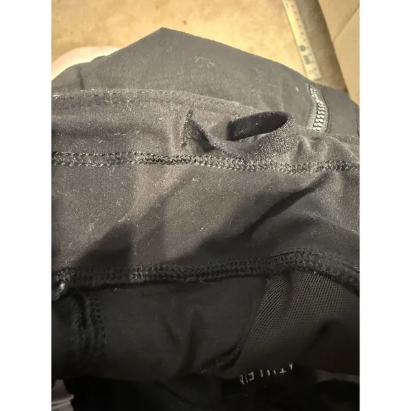 Athleta Women's Black Ankle Pull-On Pants 4 Nylon Spandex 27" Zip Pocket - Image 7
