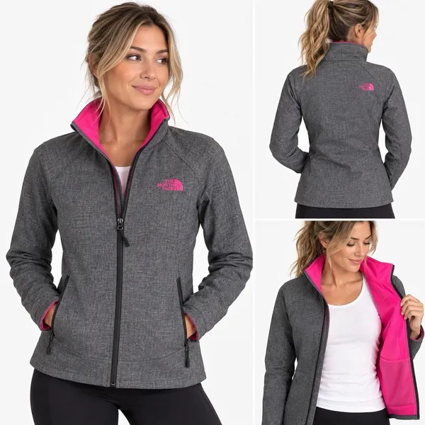 The North Face Calentito 2 Soft Shell Full Zip Jacket Women's Xs Hot Pink - Image 2