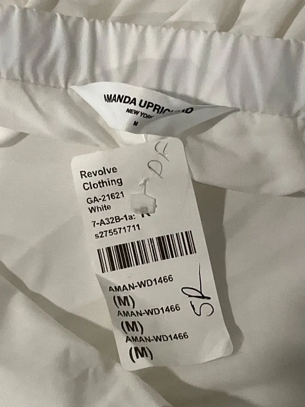 Amanda Uprichard x REVOLVE Stassie Dress in White Medium New Womens Strapless - Image 7