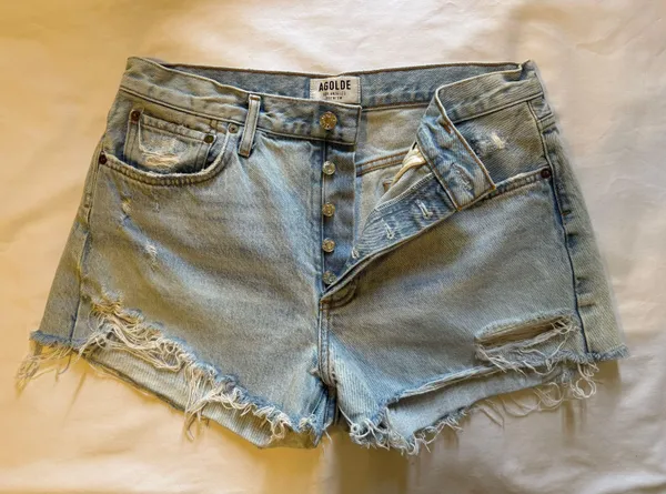Cutoff Denim Shorts - Image 2