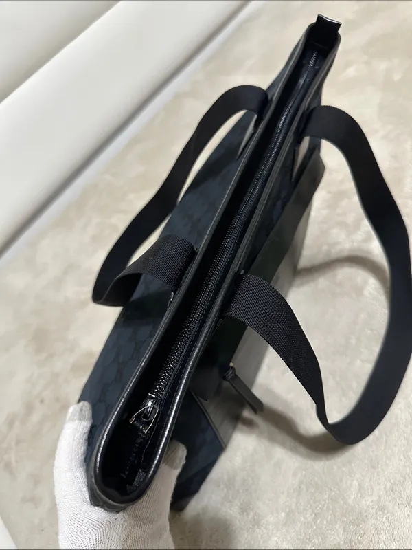 Gucci Black GG Shoulder Tote - Image 13