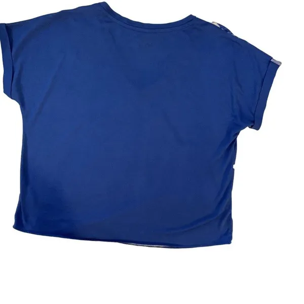 DISNEY Mickey‎ Mouse Women's Short Sleeve Crop Top V Neck Sleep Shirt Sz M - Image 5
