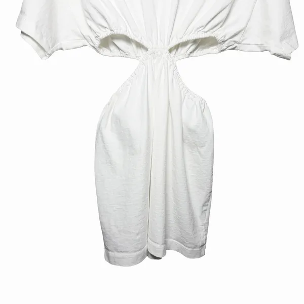 Free People FP Beach Women's XS Dandelion Mini‎ Dress Cutout White Short Sleeve Euro Summer - Image 7
