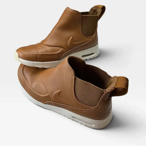 Nike Air Max Thea Mid Brown Leather Chelsea Boot Sneakers 859550-200 Womens 6 - Image 3