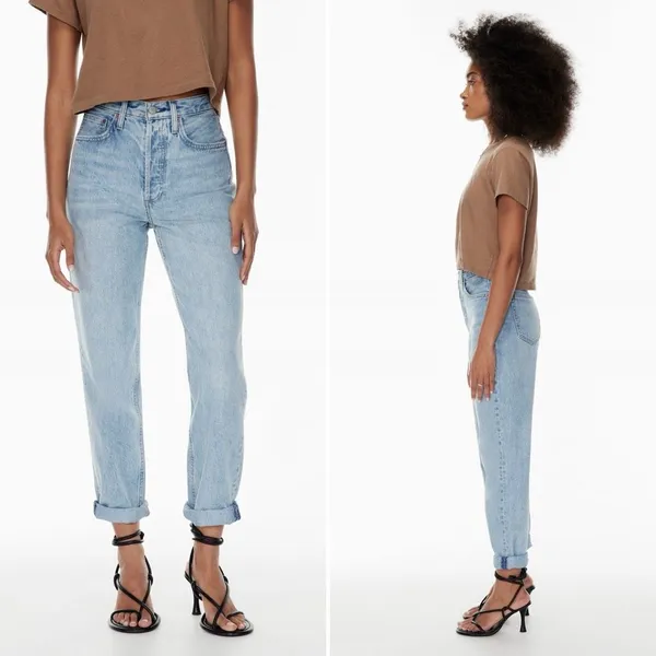 Aritzia Denim Forum BF High-Rise Loose 28L Jeans Size 26 - Image 2