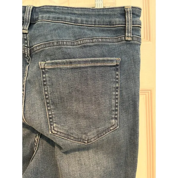 Quince High Rise Skinny Jeans Women 32 Seaside Blue Denim NWT Minimalist Tencel - Image 4