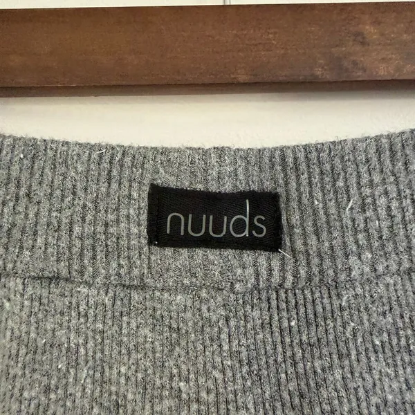 Nuuds Pull On Ribbed Knit Sweater Pants Wide Leg Elastic Waist Loungewear Sz M‎ - Image 6