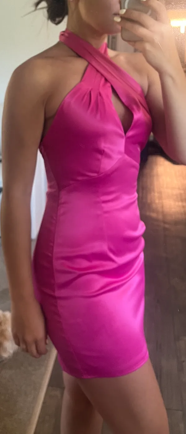 Revolve Hot Pink Mini Dresss - Image 4