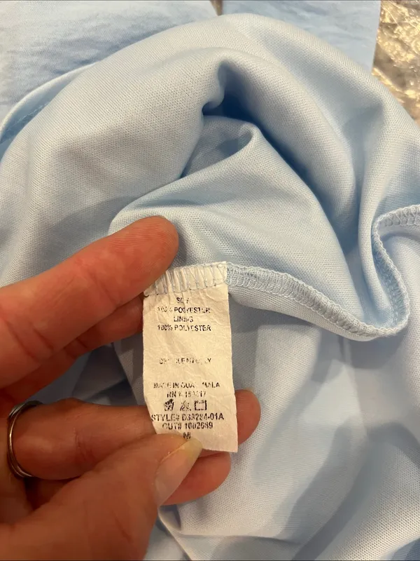 Altar'd State Baby Blue Puff Sleeve Empire Dress size medium. - Image 9