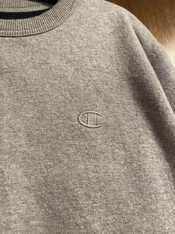 Champion Gray Crewneck Sweatshirt - Image 2