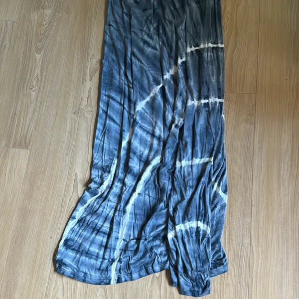Green Dragon Tie Dye Maxi Dress Blue - Image 2