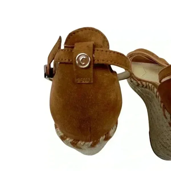 Circus by Sam Edelman Espadrille Sandals Brown Criss-Cross‎ Ankle Size 8.5 - Image 14