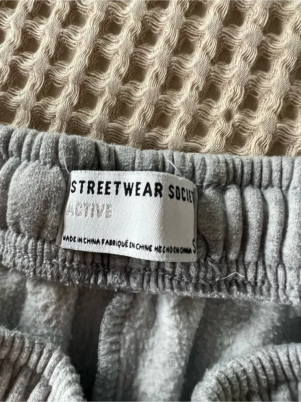 Streetwear Society Gray Elastic-Waist Sweatpants - Image 3