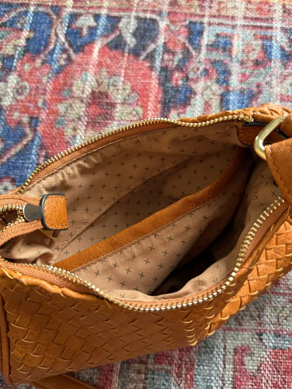 cognac braided purse crossbody - Image 7