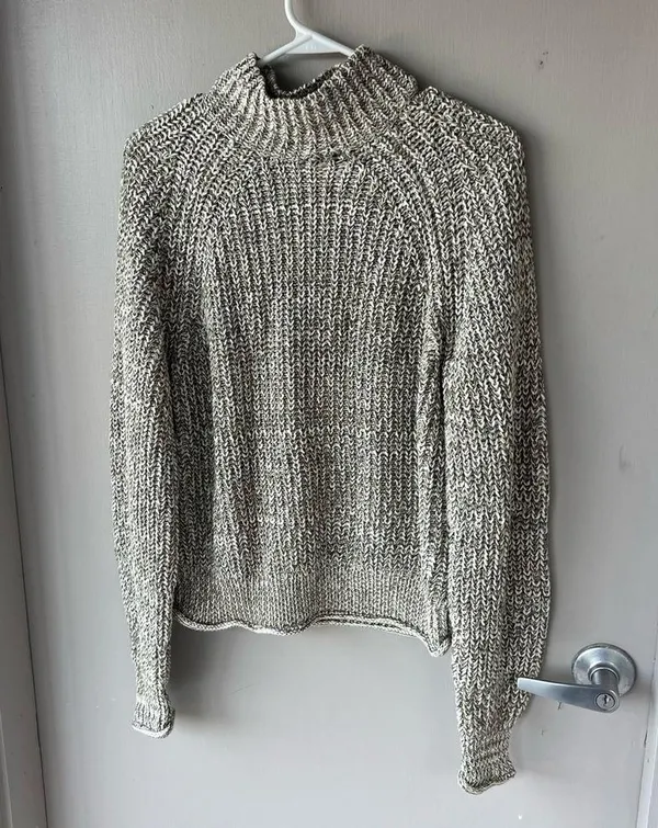 Madewell Knit Marled Cotton Mockneck Sweater - Image 6