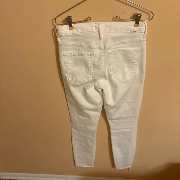 Mother High Waisted Looker Ankle Fray Jeans in Fairest Of Them All - Image 5