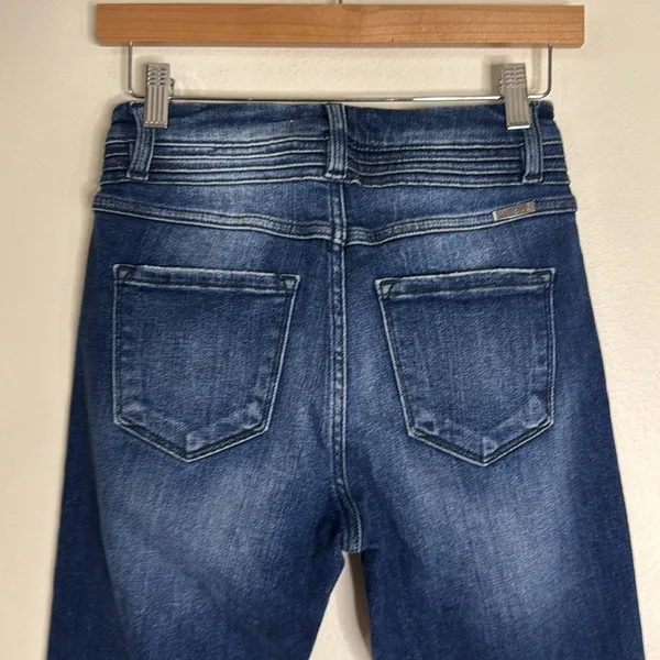 KanCan distressed medium wash skinny denim jeans size 26 cute festival girly‎ - Image 11