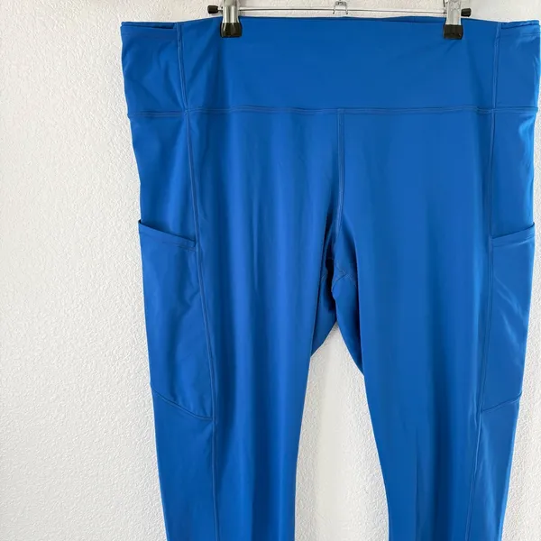 Lululemon Fast and Free High Rise Tight 25" Nulux Symphony Blue Leggings 18 - Image 3