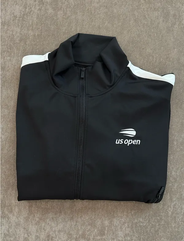 US Open Black Zip Down Jacket Size XL - Image 3