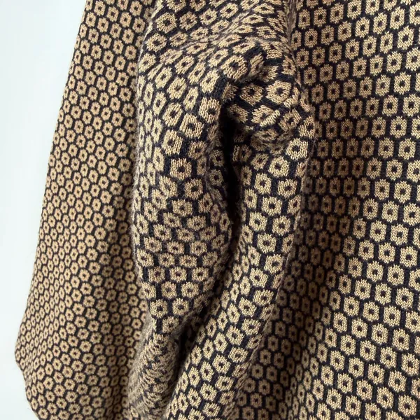 J Jill Ponte Knit Geometric Top‎ Size LP Brown Minimalist Stretch Office Comfy - Image 5