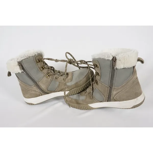Weatherproof Vintage Boots Women's US 9M Chloe Leather Top Fur trim - Image 5