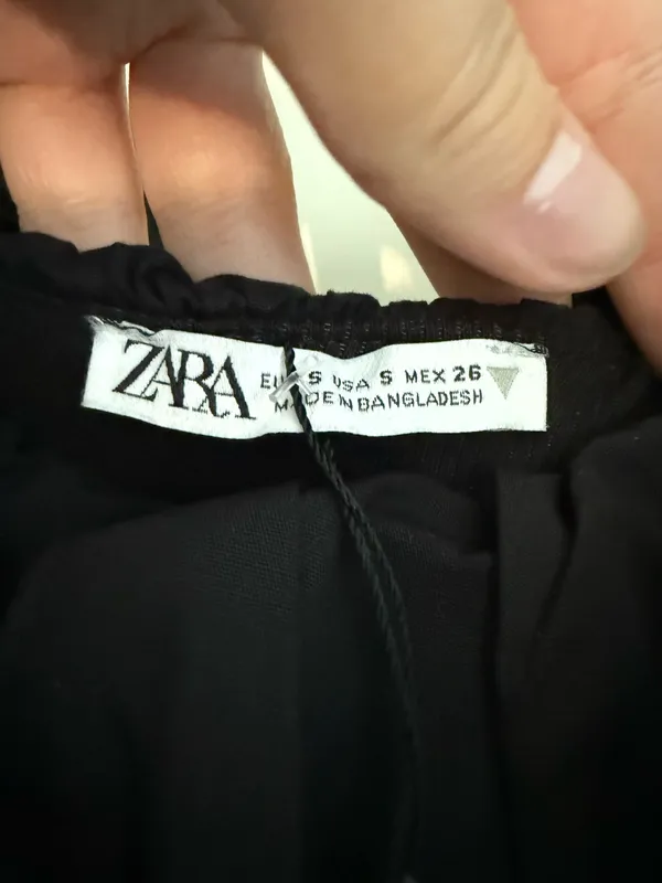ZARA Mini Dress Black - Image 3