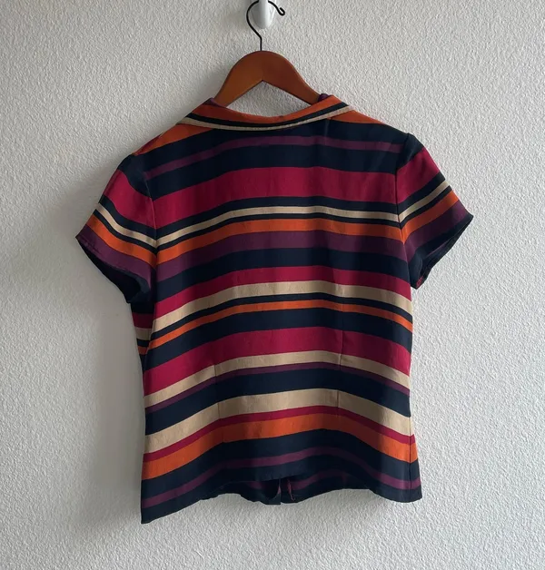 Vintage Striped Button Up Multi - Image 4