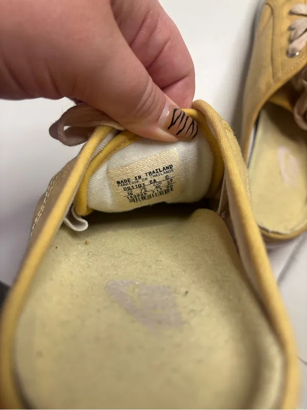 Nike Hermosa Canvas Mule Slip On Shoes Womens Size 10 Yellow Y2K Vintage - Image 4