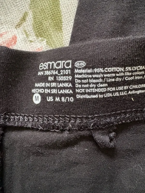 Esmara size medium black leggings - Image 3