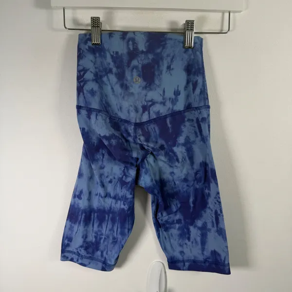 Lululemon Align Super High Rise Bike Short 10" Game‎ Day Blue Gym Yoga Womens 2 - Image 3