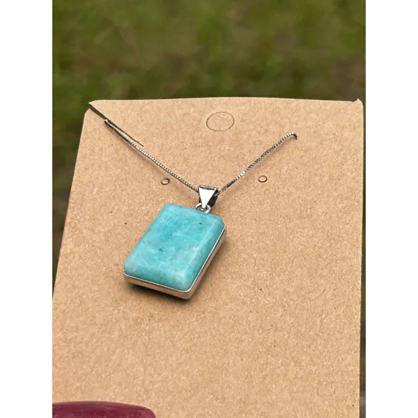 Sterling Silver Amazonite Necklace - Image 3