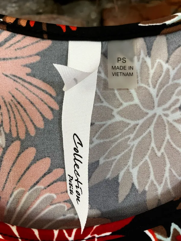 Cold Shoulder Flower Print Dress Size Sp - Image 7