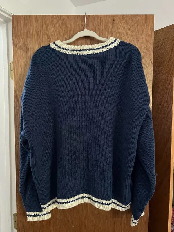 Pink Lilly vintage cable knit crochet tennis sweater - Image 2