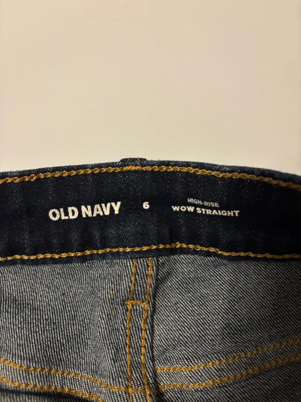 Dark Wash Straight Leg Jeans - Image 3