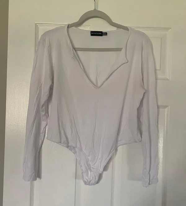 Pretty Little Thing White Bodysuit - Image 2