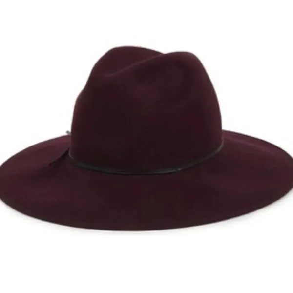 ✨Reiss Mimi burgundy trilby hat on Olivia Palermo✨ - Image 8