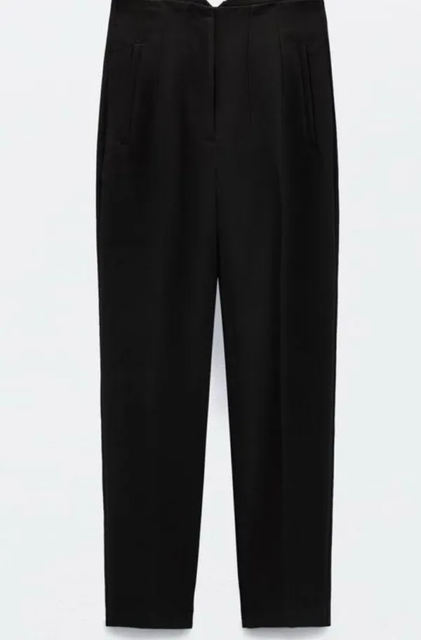 Basic Elastic Waist Ankle Joggers in Black With Pockets XS NWT - Image 2