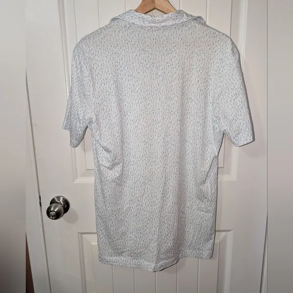 NWOT Peter Millar Polo Shirts Pima Cotton Lot Of 2 Women's Small Patterned White - Image 2
