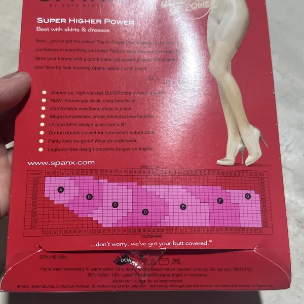 $38 SPANX Super High Power Women's Size E Nude 1 916 By Sara Blakely NEW - Image 7