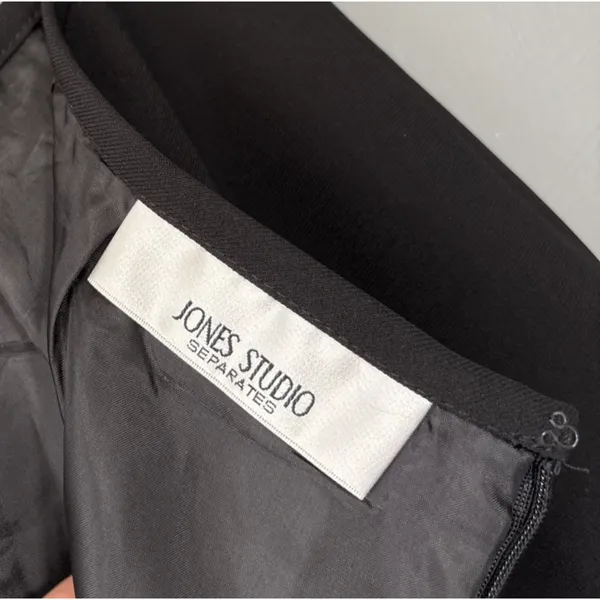 Jones Studio Pencil Skirt Size 12 Black Career Business Office Siren Corporate - Image 8