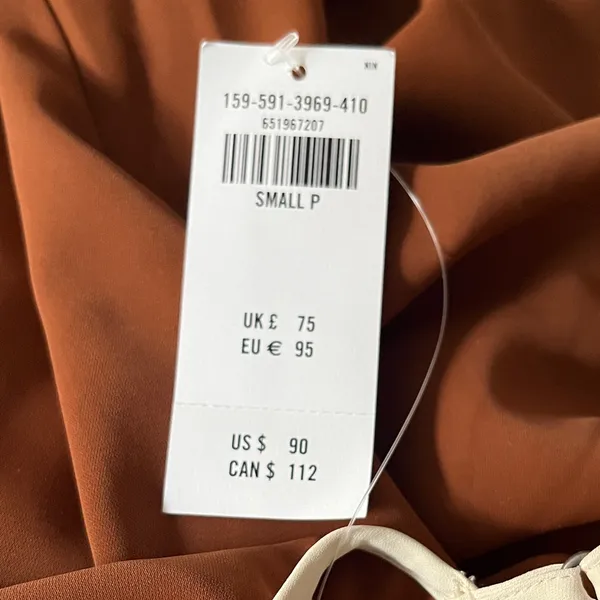 Abercrombie & Fitch Brown Slip Maxi Dress NWT - Image 7