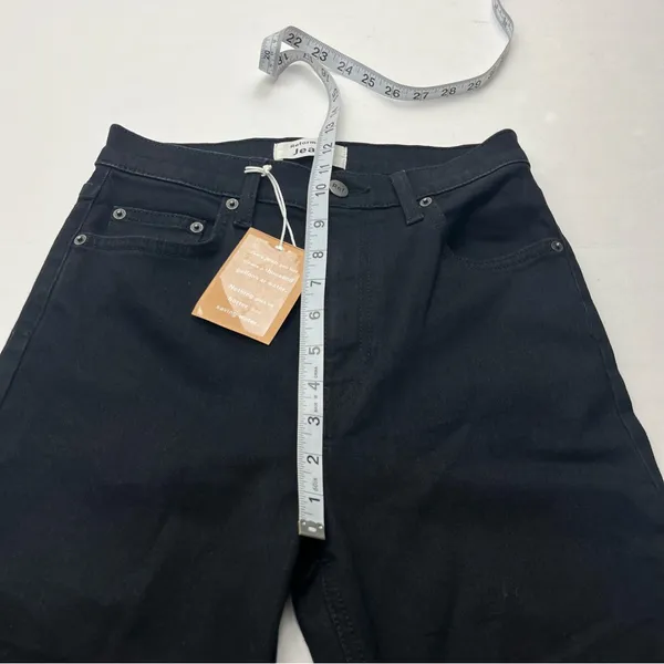 Reformation High And Skinny Jean Faded Black Destroyed Denim Womens Size‎ 27 NEW - Image 7