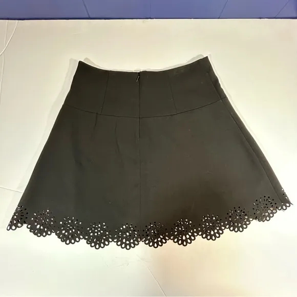 Loft Black Scalloped Skirt Size 8‎ - Image 2