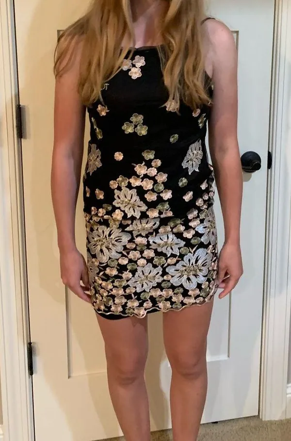 Black floral Free People dress - Image 2