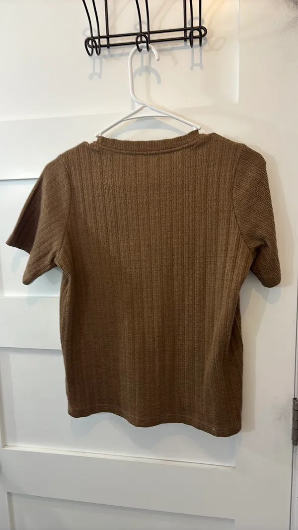 Dazy Medium Brown Tshirt - Image 4
