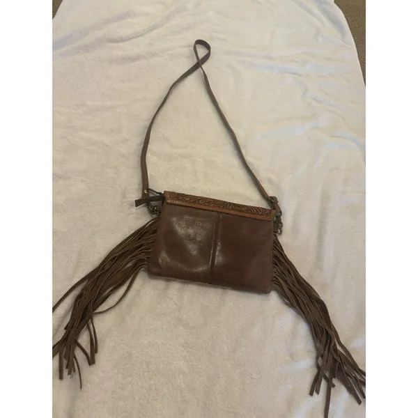 AD American Darling ADBGA341 Envelope Hand Tooled Genuine Leather Women Bag - Image 6