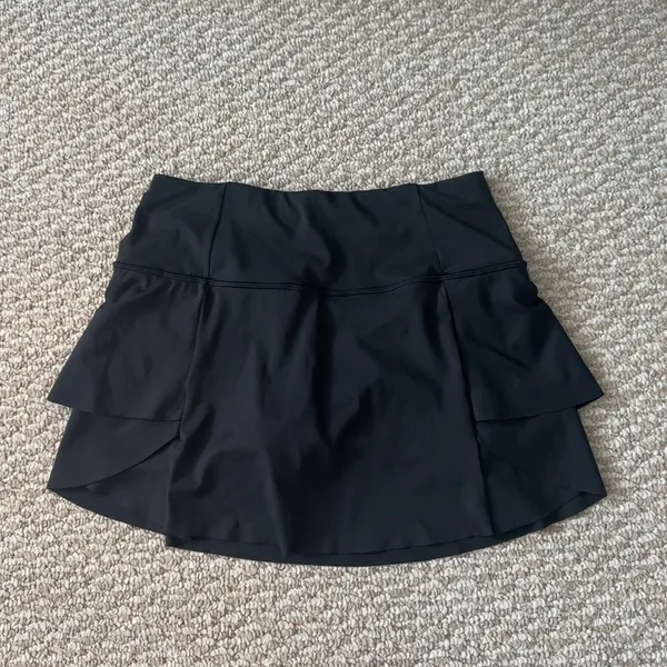 Athleta Black Ruffle Tennis Skirt - Image 3